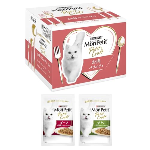 モンプチ プチクラフト パウチ お肉バラエティ 24袋入