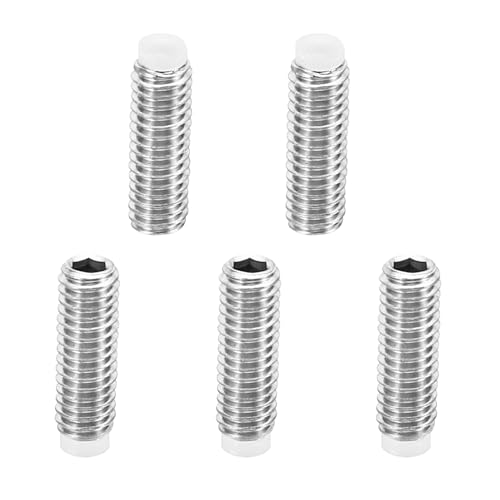乐天商城 - PATIKIL M4 x 12 mm ナイロン先端イモネジ 5個入り メートル六角穴付きヘッド カップポイント アンチスリップ セットスクリュー