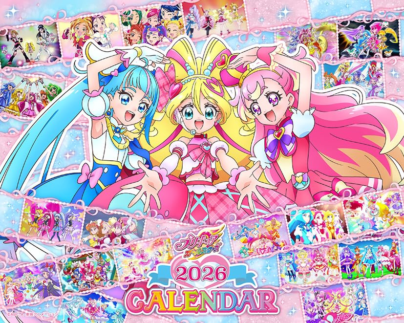 東映アニメーション 卓上 プリキュアオールスターズ 2026年カレンダー 16×20 CL-016