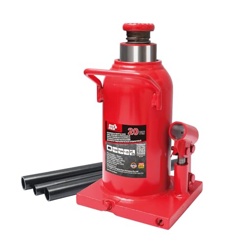 BIG RED ダルマジャッキ 20t ボトルジャッキ 油圧式 最低位220mm/最高位420mm 車用 スチール製 荷重20トン 車整備 タイ