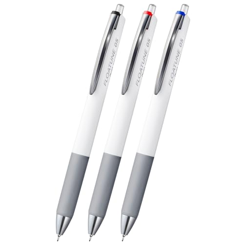 樂天商城 - ぺんてる 油性 ボールペン フローチューン 0.5mm 黒 赤 青 3本 BZN205-3AMZ