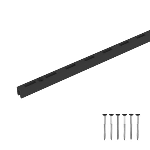 樂天商城 - 平安伸銅工業 LABRICO 1200 棚柱 シェルフレール アイアン 長さ120cm 取付ねじ付き マットブラック IXK-527