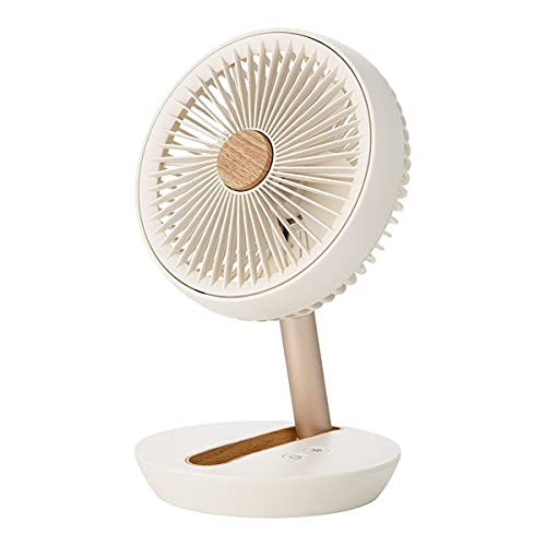 THREEUP スリーアップ 充電式 スマートに収納できる デスクフォールディング ファン アイボリー DF-T21..