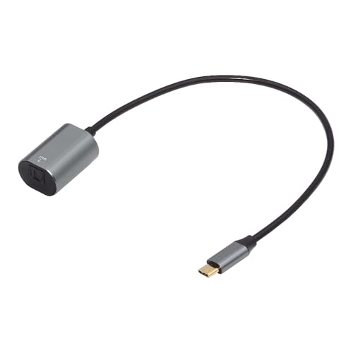 Cablecc USB-C - SPDIF 光オーディオケーブル USB C オス - Toslink メス デジタル光オーディオケーブル ノー