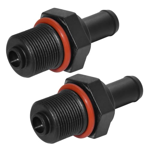 LEONTOOL 自動車用PCVバルブ 2個入り グロメット 排気ポジティブクランクケース換気フィッティング PCV排気制御バルブ 交換用 パー