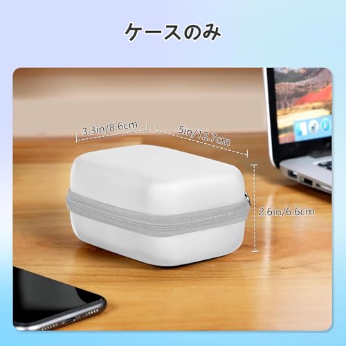 nicobeststoreのLeayjeenデジタルカメラ収納ケース互換 KODAK コダック PIXPRO FZ 55/FZ 45デジタルカメラとアクセサリー - ホワイ｜アングル2