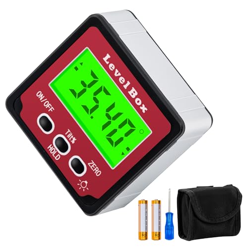 Rakuten - Mcbazel デジタル角度計 高精度MEMS技術多用途デジタル傾斜計 レベル - 0°-90°測定範囲、±0.2°精度、LCD大画面、アルミ合