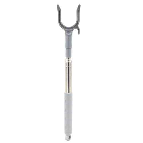 竿上げ棒 竿上げ 物干し竿 伸縮 洗濯 ?衣杆 竿あげ 物干しざお 調節可能 軽量 延長クローゼット 上の棚 天井 家庭用 グレー