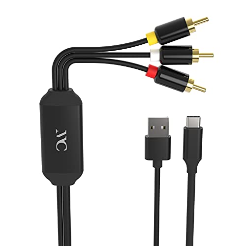 カシムラKashimura RCA変換ケーブル Type-C専用 映像を映しながら充電可能 ケーブル長RCA赤白黄~Type-C..