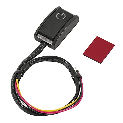 エーモンamon 貼り付けプッシュスイッチ ON-OFF DC12V・200mA 発光色:ホワイト 3224