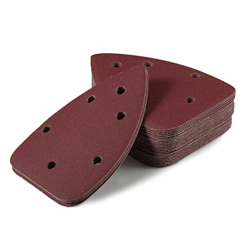 LEONTOOL ミニデルタサンダー用 サンドペーパー 30枚 #240 140mm 6穴 サンディングペーパー サンディン..