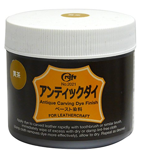 クラフトシャcraftsha クラフト社 液体染料 アンティックダイ 100ml 黄茶 2021-02