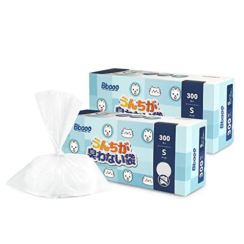 Bbaoo うんちがにおわない袋 Sサイズ 600枚 22x33cm うんち袋 うんちが臭わない袋 300枚×2個 お散歩マ..