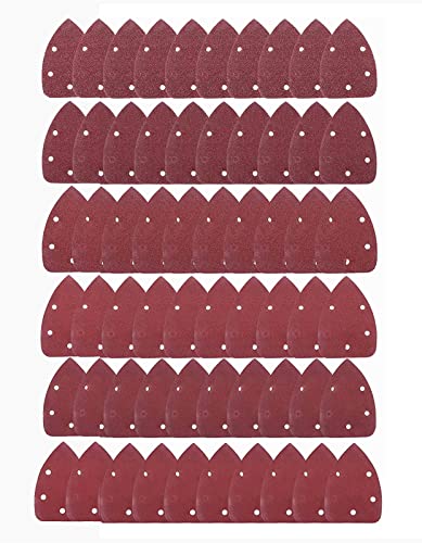 TSUCIA ミニデルタサンダー サンドペーパー サンディングディスク サンディングパット 140mm 60枚 #40#..