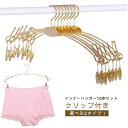 10本セット クリップ付き クリップハンガー ステンレス 下着ハンガー 10本セット ブラジャー おしゃれ 跡がつかない 型崩れ防止 小物ハンガー スリム 軽量...