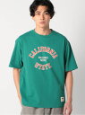 Collegiate Pacific(カレッジエイト パシフィック)アラカルトプリントTシャツ Grand PARK NICOLE ニコル トップス カットソー・Tシャツ グリーン ベージュ ホワイト グレー ネイビー