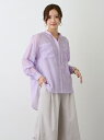 【SALE/55%OFF】シアーブラウス NICOLE white ニコル クラブ トップス シャツ・ブラウス パープル イエロー ブルー ホワイト グリーン【...