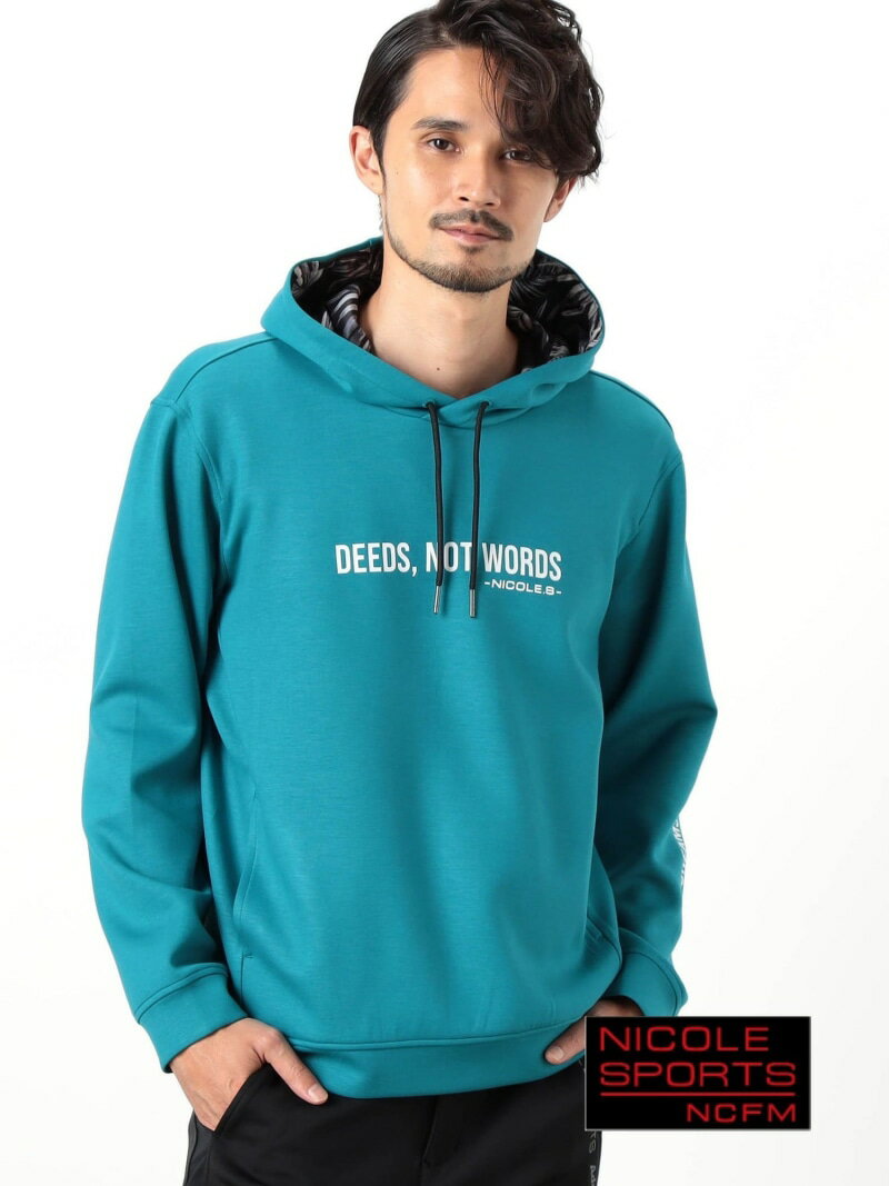 【NICOLE SPORTS】ロゴプリントパーカ NICOLE CLUB FOR MEN ニコル トップス パーカー・フーディー ホ..