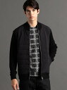 【SALE/30%OFF】【ex/tra】コンビネーション ニットブルゾン MONSIEUR NICOLE ex/tra ニコル トップス ニット ブラック グ...