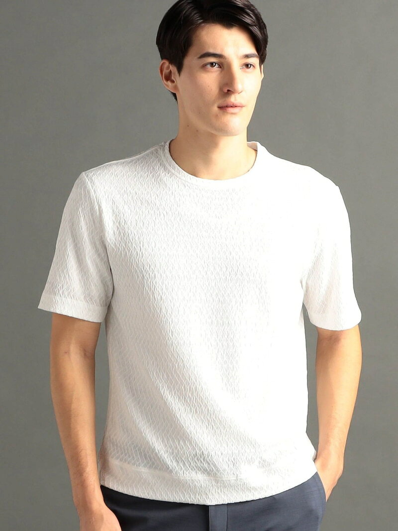 【SALE／40%OFF】グラフィックジャカード クルーネックニットTシャツ MONSIEUR NICOLE ニコル トップス ニット ホワイト ブラック グリーン【RBA_E】【送料無料】[Rakuten Fashion] nicole-shop-10007976 NICOLE サンプル画像2