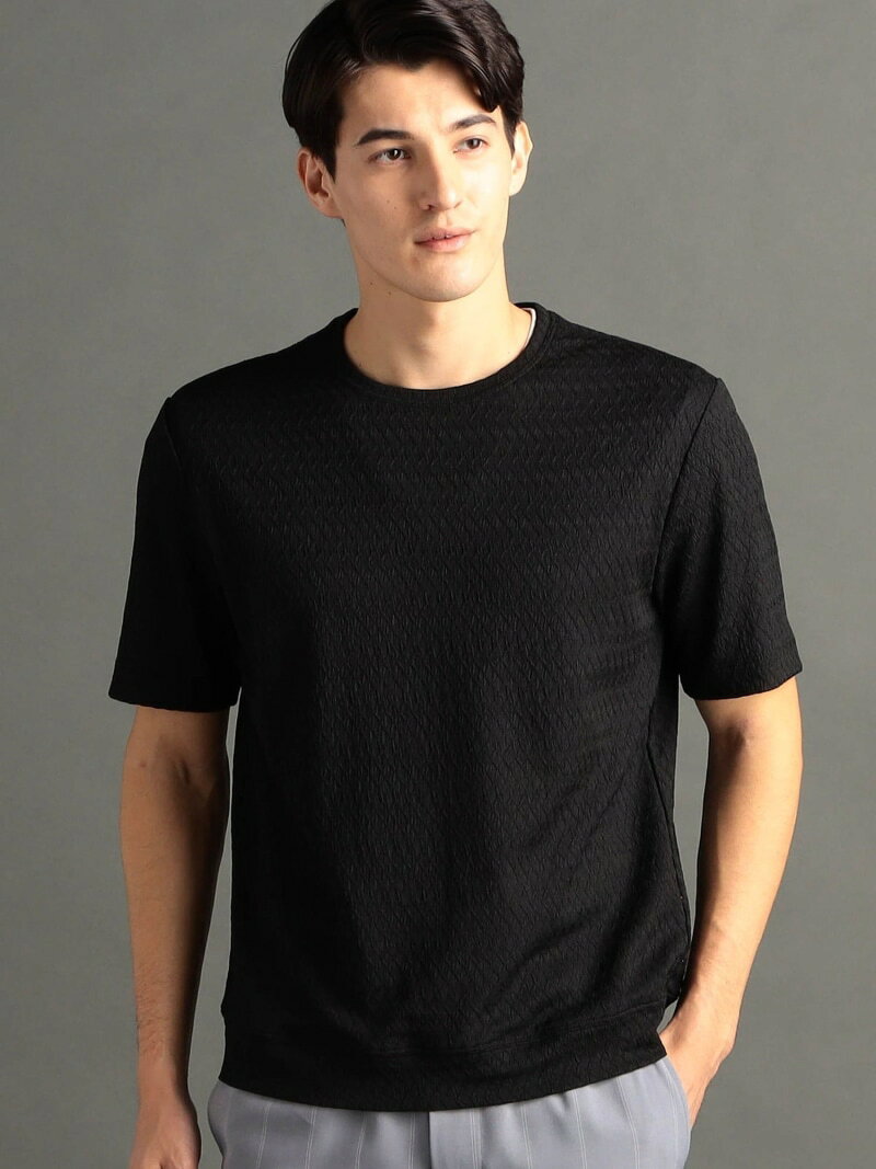 【SALE／40%OFF】グラフィックジャカード クルーネックニットTシャツ MONSIEUR NICOLE ニコル トップス ニット ホワイト ブラック グリーン【RBA_E】【送料無料】[Rakuten Fashion] nicole-shop-10007976 NICOLE サンプル画像3