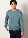 クルーネックニット Grand PARK NICOLE ニコル トップス ニット グレー ベージュ ネイビー ブルー【送料無料】[Rakuten Fashion...