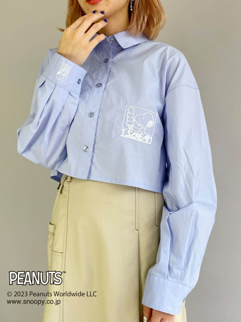 【SALE／70%OFF】【PEANUTS】スヌーピーイラストシャツ NICOLE CLUB ニコル クラブ トップス シャツ・..