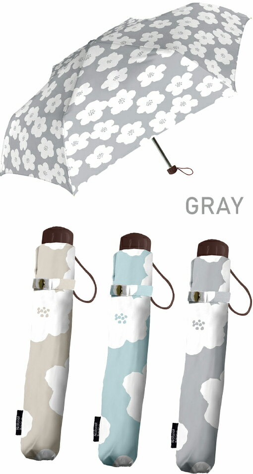 YBB1408【タイニーズフラワー折りたたみ傘 】北欧風の大花柄 雨傘　アンブレラミニ 折傘　フラワーと雨粒が素敵な傘折畳傘 　雨の日の折畳み傘 シックな傘 敬老の日 母の日 通勤 通学,