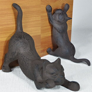 40 鉄猫 大 キャットアイアンドアストッパー ブックエンドとしてもアートねこ ネコドアストッパキャット ドアストップ ドア止め ネコドア キーパーcat玄関扉止め鉄鋳物ネコの置物鉄猫ドアストッパー雑貨 日本代購流行生活代購館 Myjp 日本代購