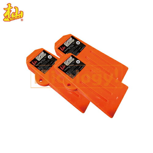 杣 伐木くさび 小 3本セット ソマ SOMA 小型 伐採 薪割り 木割り 石割り 巨木 細い若木使用 シンプル 重い物押し上げる 過酷な条件でもパフォ-マンスを発揮 オレンジ色 林業 軽量 丈夫 返し付き 樹木 大人気モデル 林業家専用