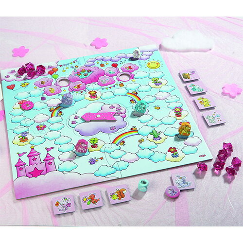 HABA Unicorn on the Clouds Deluxe Board Game - Educational Wooden Toy - Perfect for Birthdays, Birthday Gifts, and Christmas Presents for Children Ages 4 & 5 (Boys & Girls). A wooden table game for toddlers.