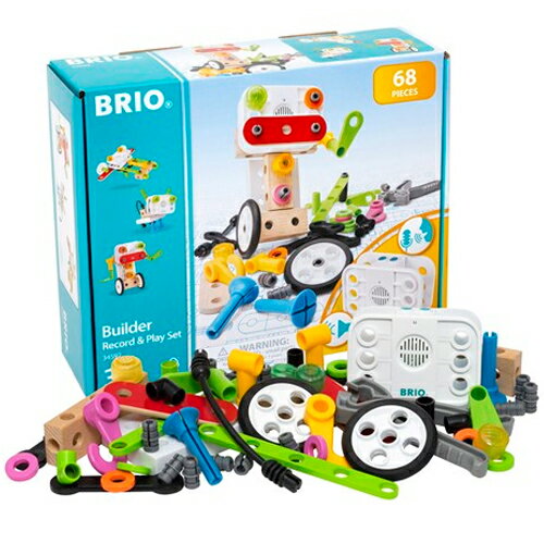 ブリオ 知育玩具 ブリオ BRIO　ビルダー レコード＆プレイセット　知育玩具 3歳 4歳 5歳 木のおもちゃ 木製 誕生日プレゼント 誕生日 男の子 男 女の子 女 子供 ギフト 木製玩具 玩具 プレゼント 大工 組み立てる キッズ ネジ 組み立て 知育おもちゃ クリスマスプレゼント