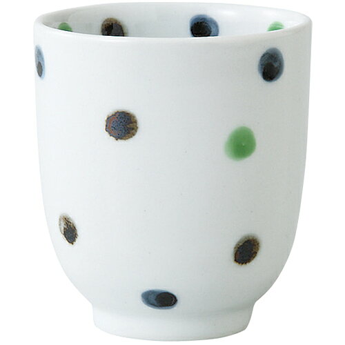 乐天商城 - 波佐見焼 吉村陶苑　彩色点 姫湯呑 緑　お茶碗 磁器 うつわ 国産 日本製 食器 瀬戸物 陶器 焼き物 おしゃれ ギフト プレゼント お祝い 母の日 敬老の日 クリスマスプレゼント