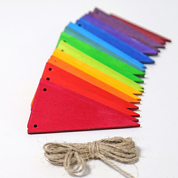 グリムス　デコレーションシリーズ ペナント・レインボー インテリア 雑貨 北欧 オブジェ 置物