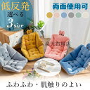 座椅子 クッション 背もたれ付きク一体型 座面クッション 座布団 低反発 両面使用可 腰枕 体圧分散 腰当て 背もたれ 肌触りのよい あたっか 冷え対策 ふわふ...