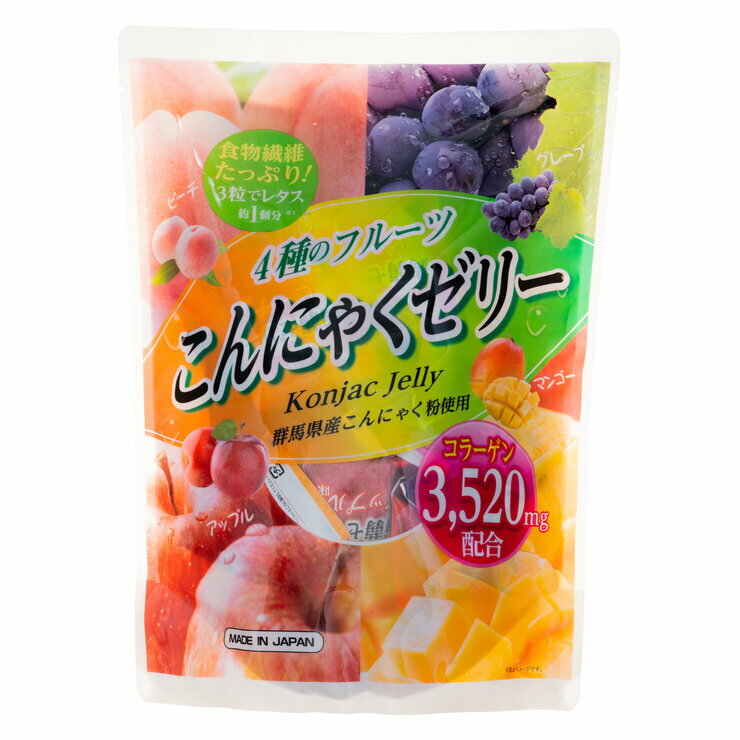 4̃t[c ɂႭ[[@64~2Zbg 4-Fruit Konjac Jelly 64 count