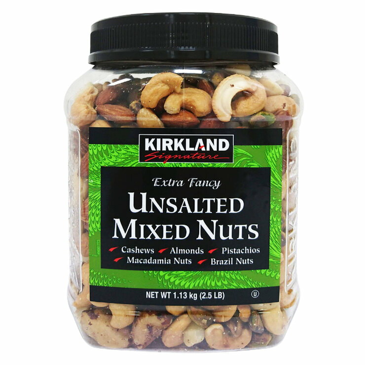 カークランドシグネチャー 無塩 ミックス・ナッツ 1.13kg Kirkland Signature Unsalted Mixed Nuts 1.13kg