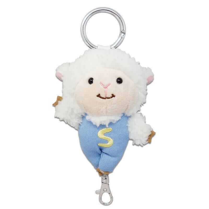 樂天商城 - 【ぷーとん】こんにちは リールキホルダー ぬいぐるみ リールキーホルダー しーぷん 羊 ひつじ内藤デザイン研究所 JAN-4990795039995