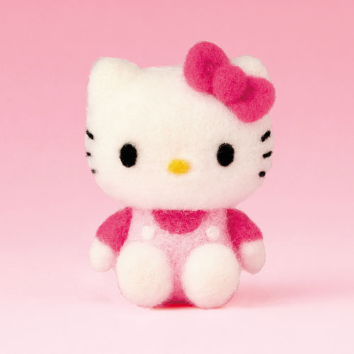 【送料無料キャンペーン中】ハマナカ ニードルフェルトでつくる ハローキティ JAN/4977444266629