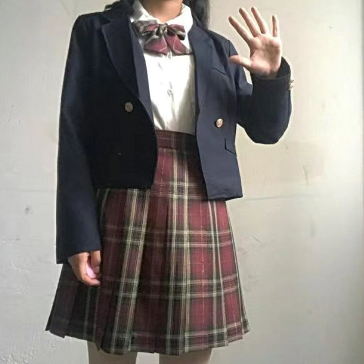 5点セット 卒業式 スーツ 女の子 ブレザー 入学式 入学祝い 中学生 高校生 中高生 大きいサイズ 小学生 卒業式服 小学校 子供服 女子 JK 制服 フォーマルスーツ スカート ジャケット ブラウス 長袖 ネクタイ リボン 撮影 スクール 3