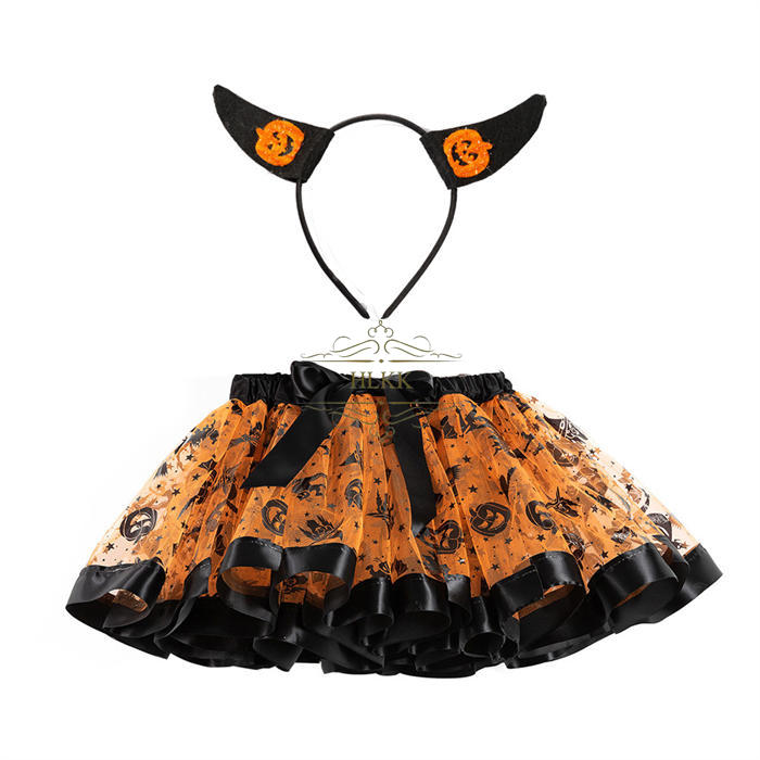 チュールスカート ハロウィン コスプレ仮装 衣装 子供服 女の子 コスチューム キッズ 可愛い ドレス スカート イベント パーティー 演出服 撮影服 魔女 化け屋敷 nicopark-10002779 nico park サンプル画像2