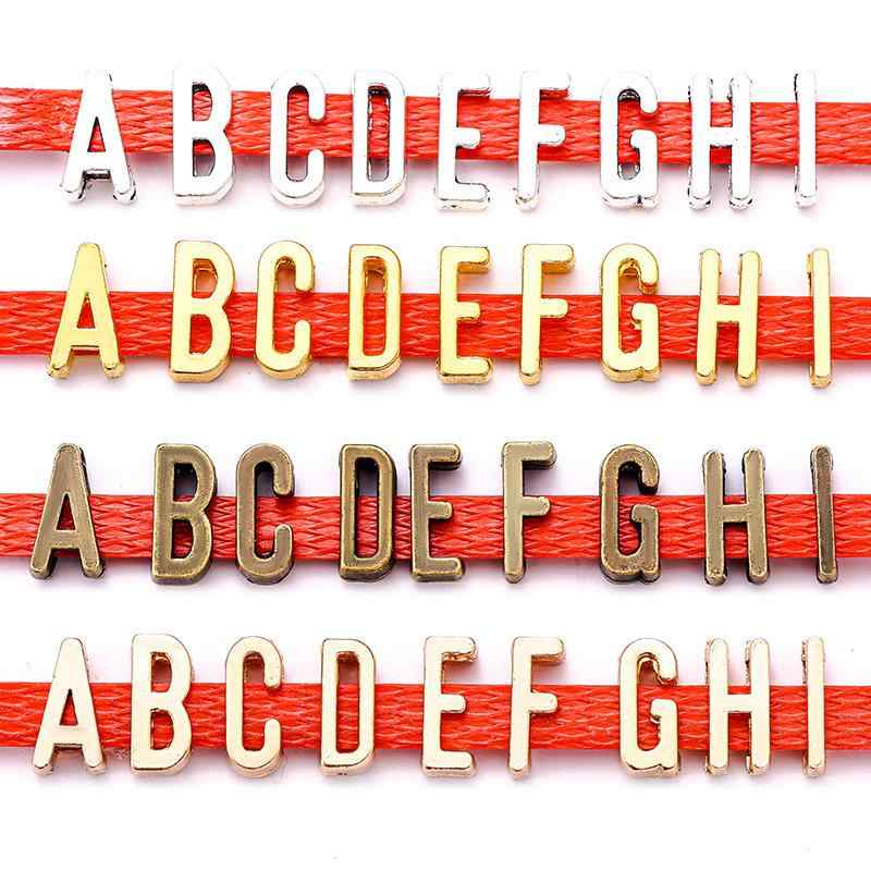 26個 大文字 アルファベット 英語 ビーズ DIY アクセサリー 素材 パーツ ペンダン...