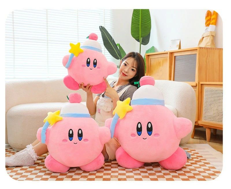 魔法使い ふわふわ グッズ 添い寝 インテリア クッション キャラクター 大きい お昼寝 癒し系 星之カ比 大人もOK お祝い 可愛い 星のカービィ カービィ人形 誕生日ギフト 人形 [2]