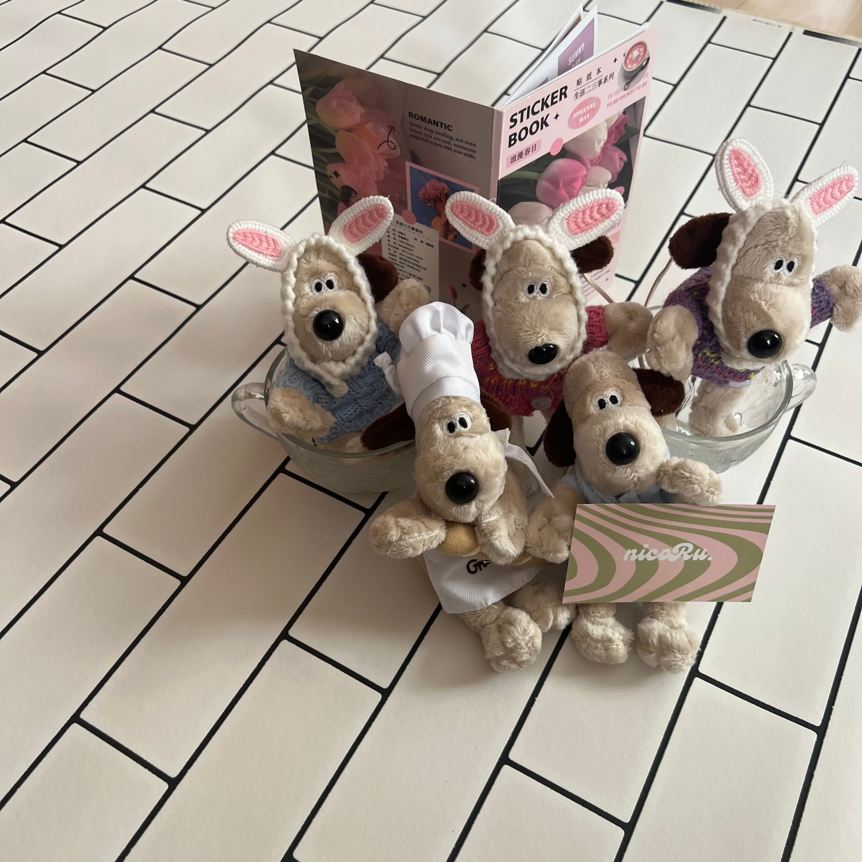 custom key folder　キーホルダー　ワンちゃん