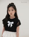 予約ZC ribbon Tシャツ キッズ 大人 レディース 女の子 小学生 キッズ 韓国子供服 海外ファッション Z'an CLOVER 韓国ブランド 韓国ファッション 親子 お揃い 親子コーデ リボン 子供服 nicoru ギャル 海外子供服 夏期