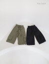 予約ZC カーゴパンツ カーキ サファリ コーデで購入推奨 キッズ 大人 レディース 女の子 小学生 キッズ 韓国子供服 海外ファッション Z'an CLOVER 韓国ブランド 韓国ファッション 親子 お揃い 親子コーデ リボン 子供服