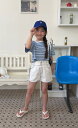 予約comma tops トップス ボーダー 半袖 paris 韓国ブランド キッズ 女の子 小学生 コンマ 韓国子供服 2025 トレンド