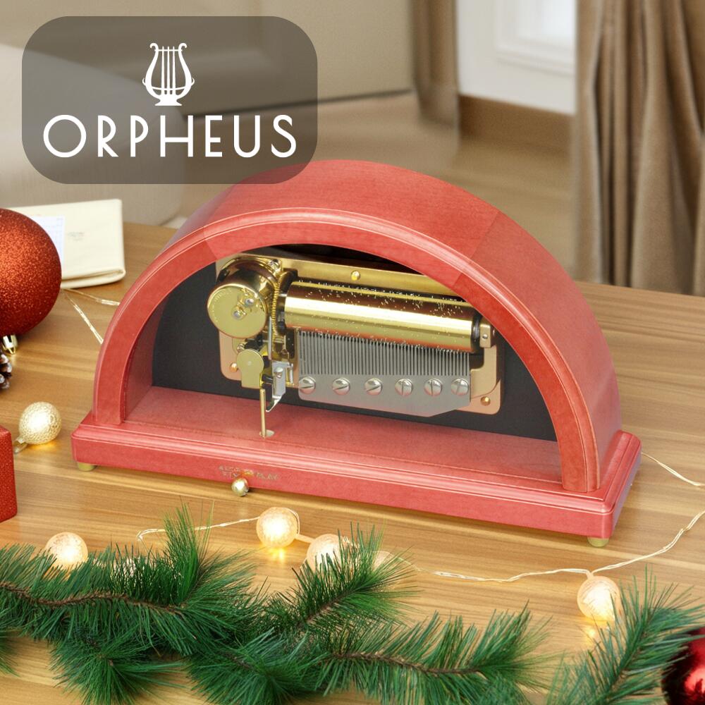 カスタムメイドオルゴール 【EX247】 50弁 ORPHEUS 日本製 縦型 オルゴール メープル ワインレッド 受注生産 プレゼント 誕生日 オルフェウス ギフト インテリア おしゃれ 木製 記念 Nidec ニデック シック シンプル 大人 女性 男性 贈り物 本格