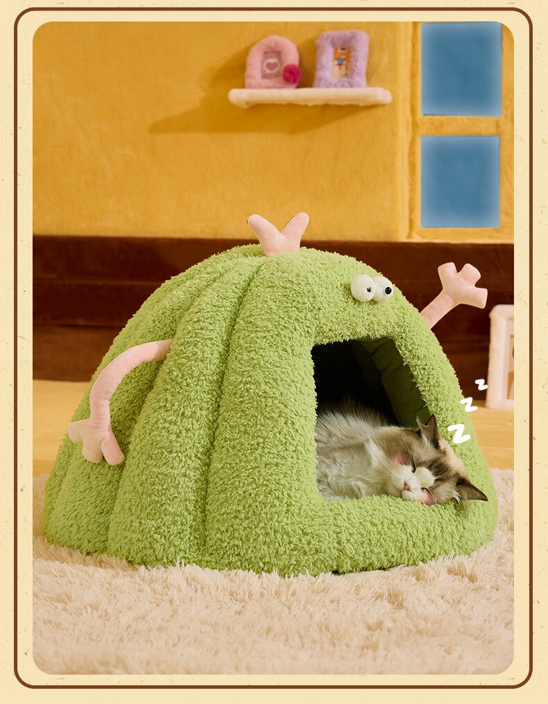 猫 ベッド 犬ベッド ペットベッド ハウス ドーム型 暖か ふわふわ 可愛い ぐっすり眠る 柔か 保温 ペット クッション 滑り止め 洗える 小型 犬用 子猫 ペット用品 防寒対策 通年