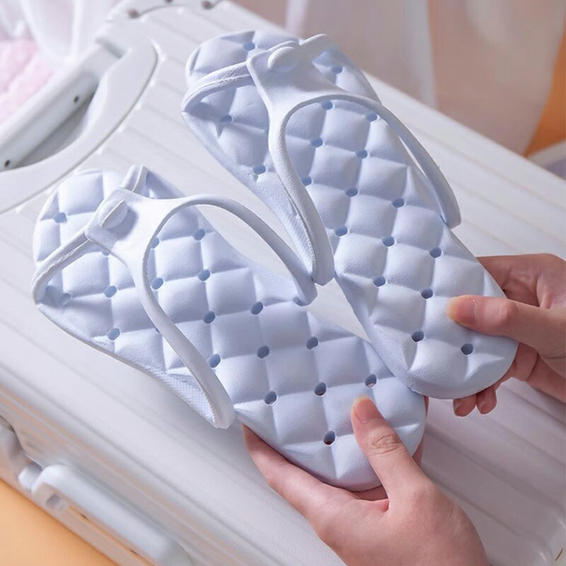 スリッパ レディース メンズ 折りたたみ可能 スリッパ 滑り止め 軽量 ルームシューズ シャワーサンダル お風呂 EVA 防水 出張中 旅行 ビーチサンダル 快...